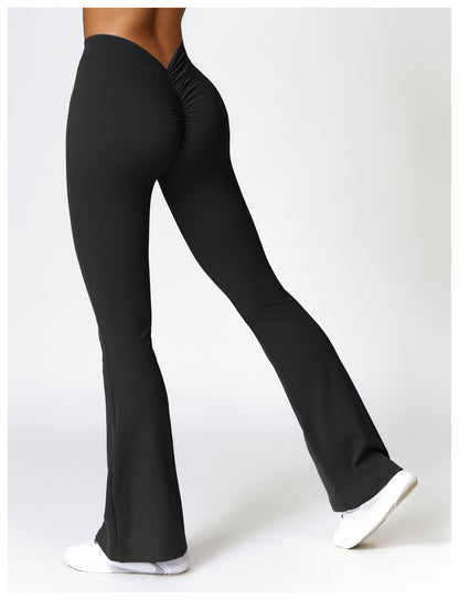 Flared legging met v-taille